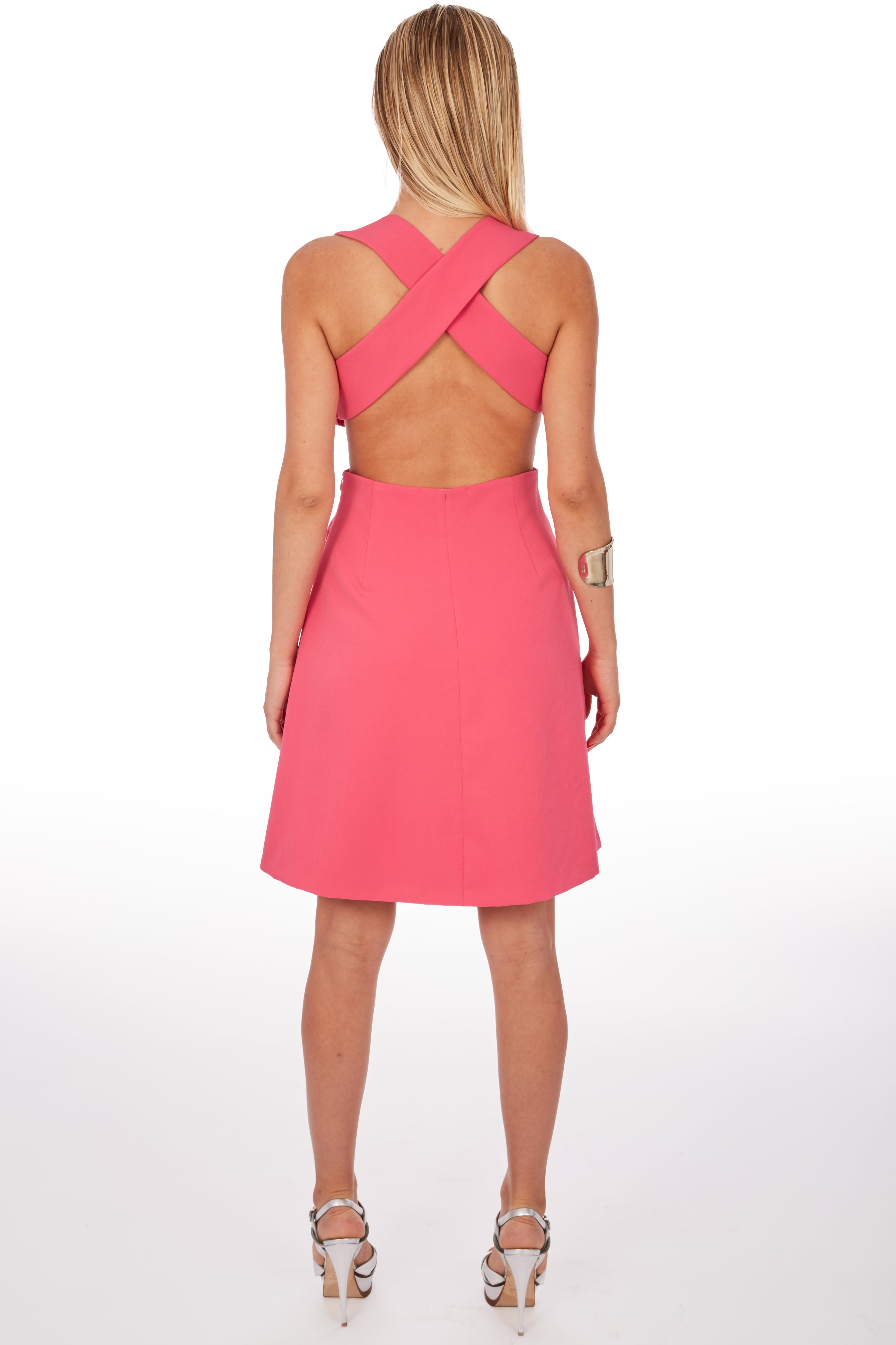 #color_fuchsia and silver stones