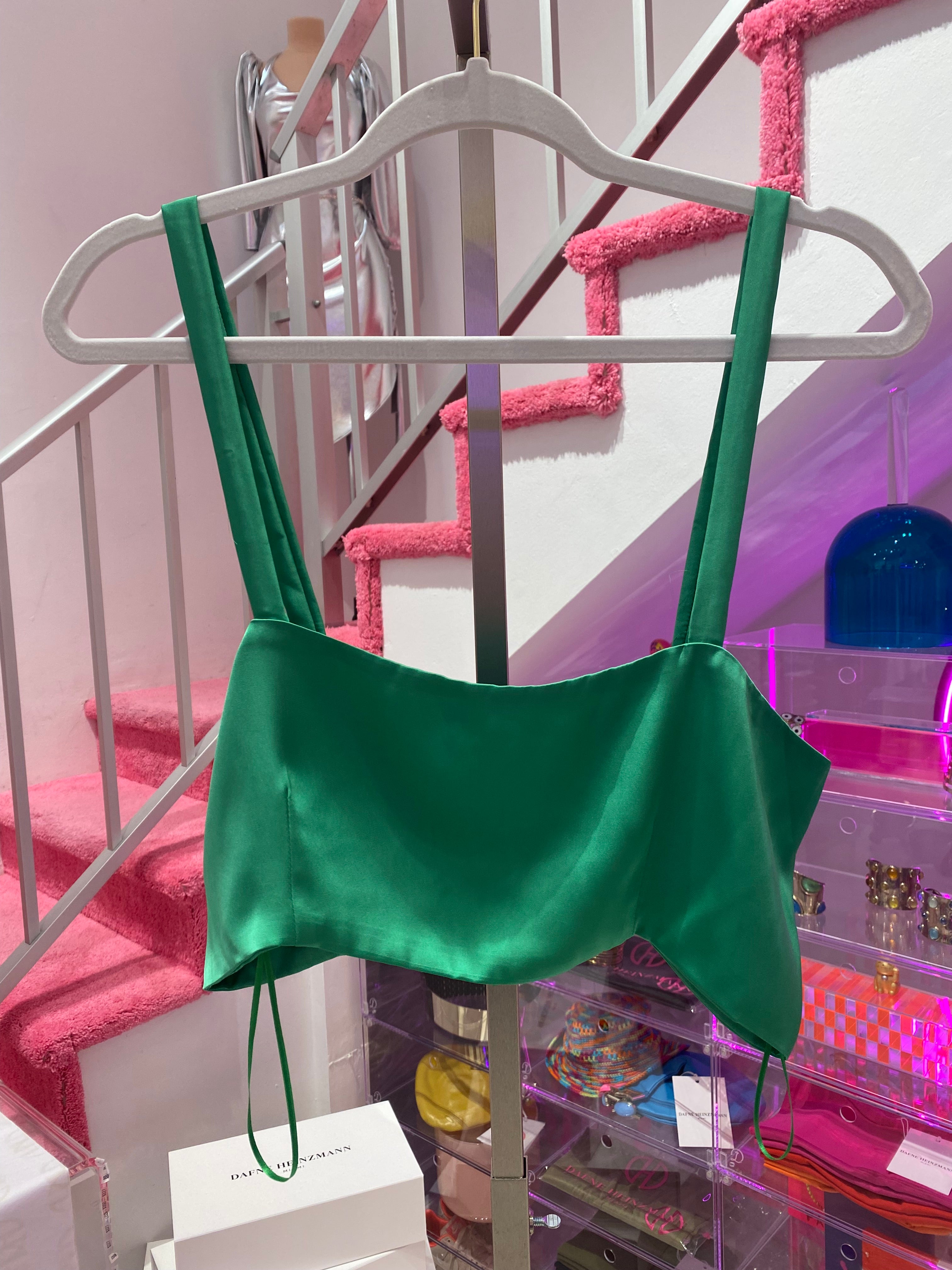 Isa Silk Bandeau Top