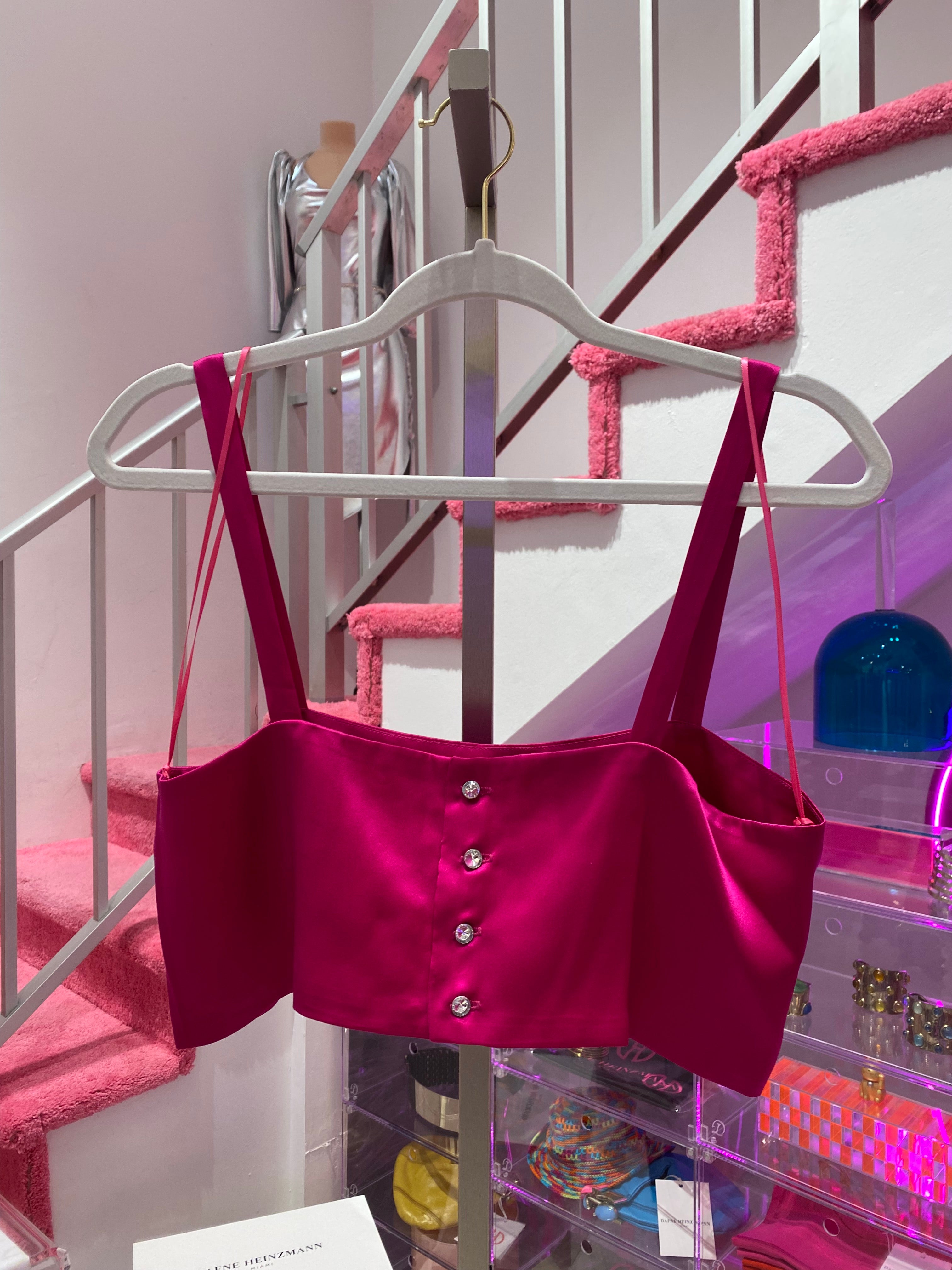 Isa Silk Bandeau Top