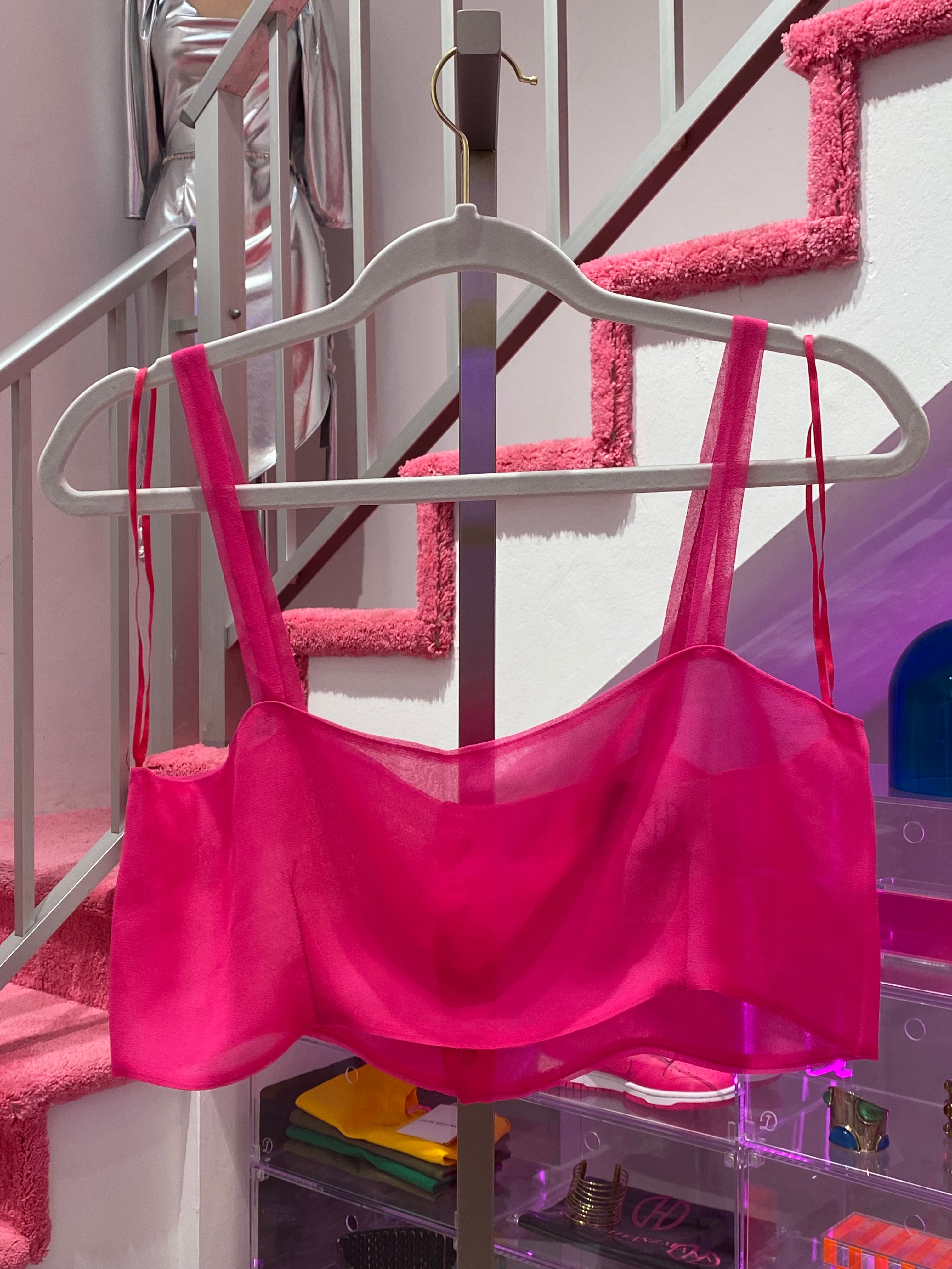 Isa Silk Bandeau Top
