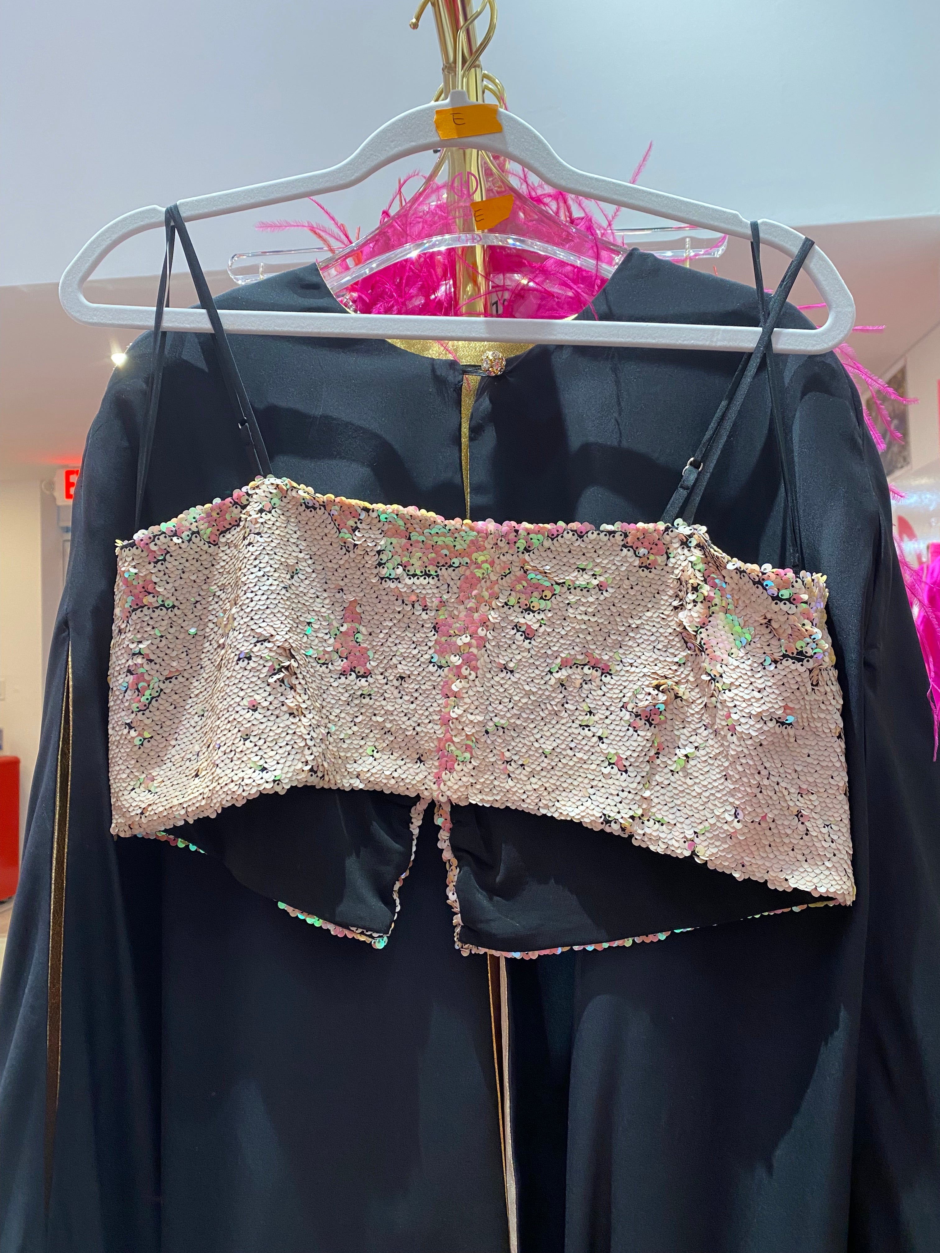 Inés Metallic Bandeau Top