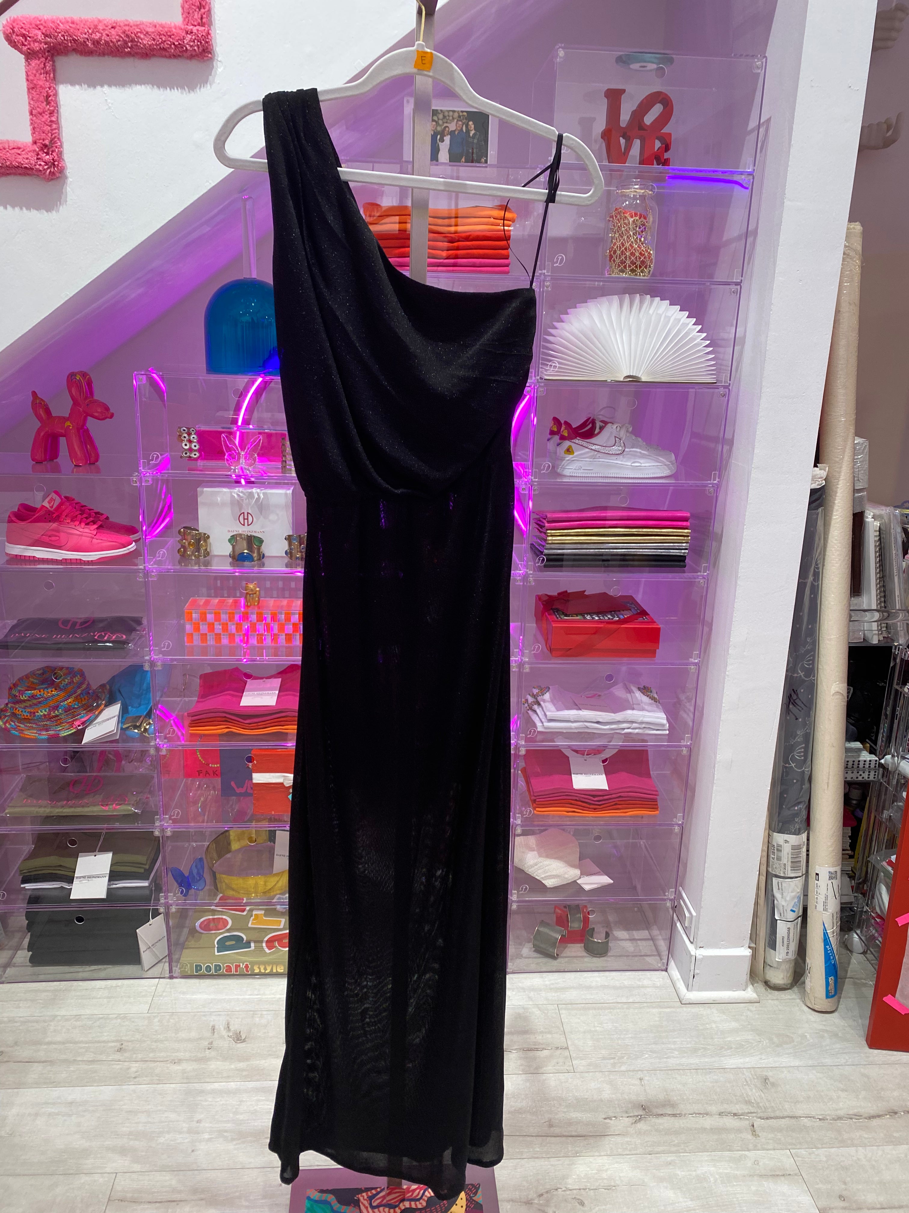 Josephine Lycra One-Shoulder Gown