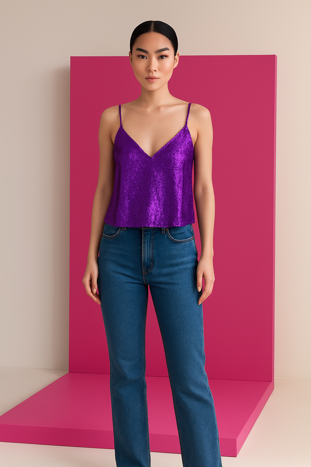 Knox Metallic Top