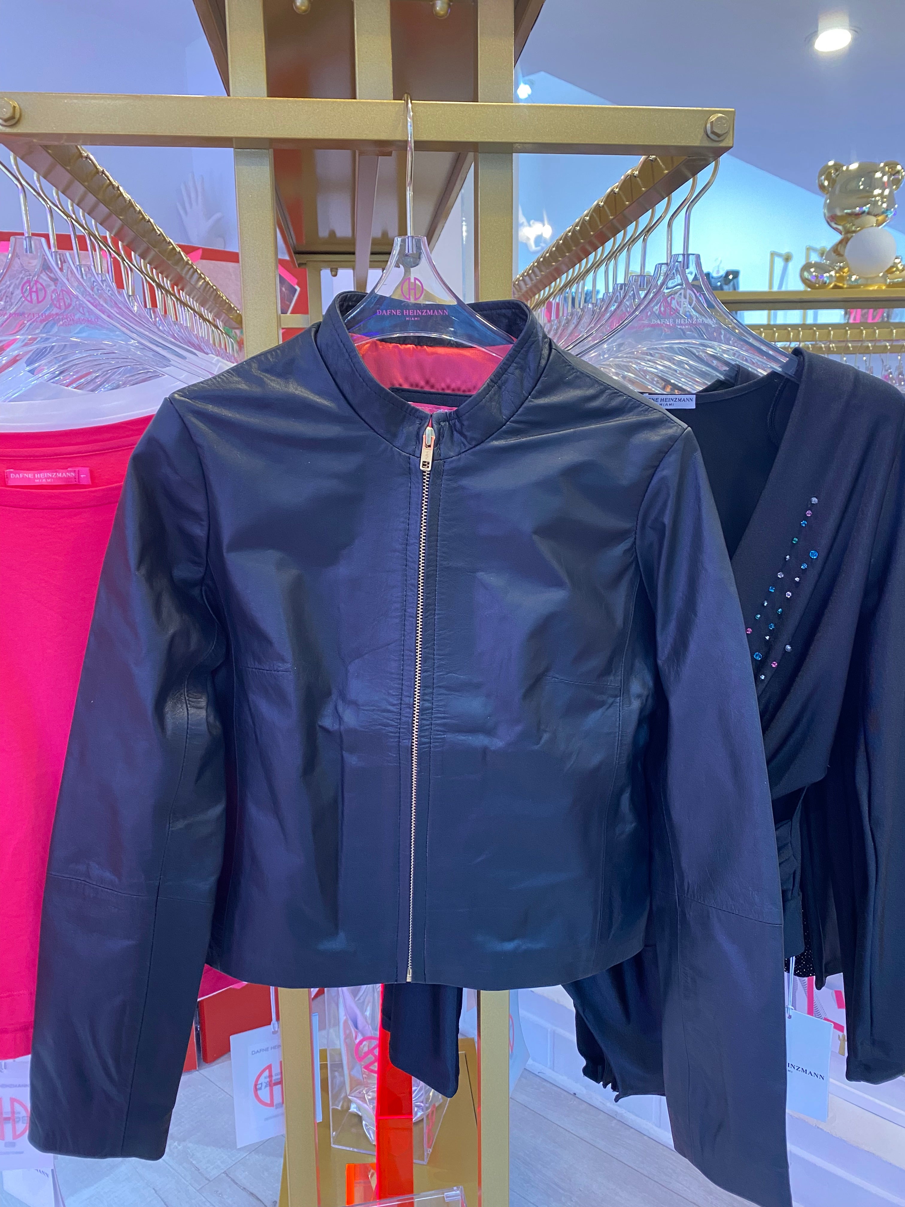 Mao Leather Jacket