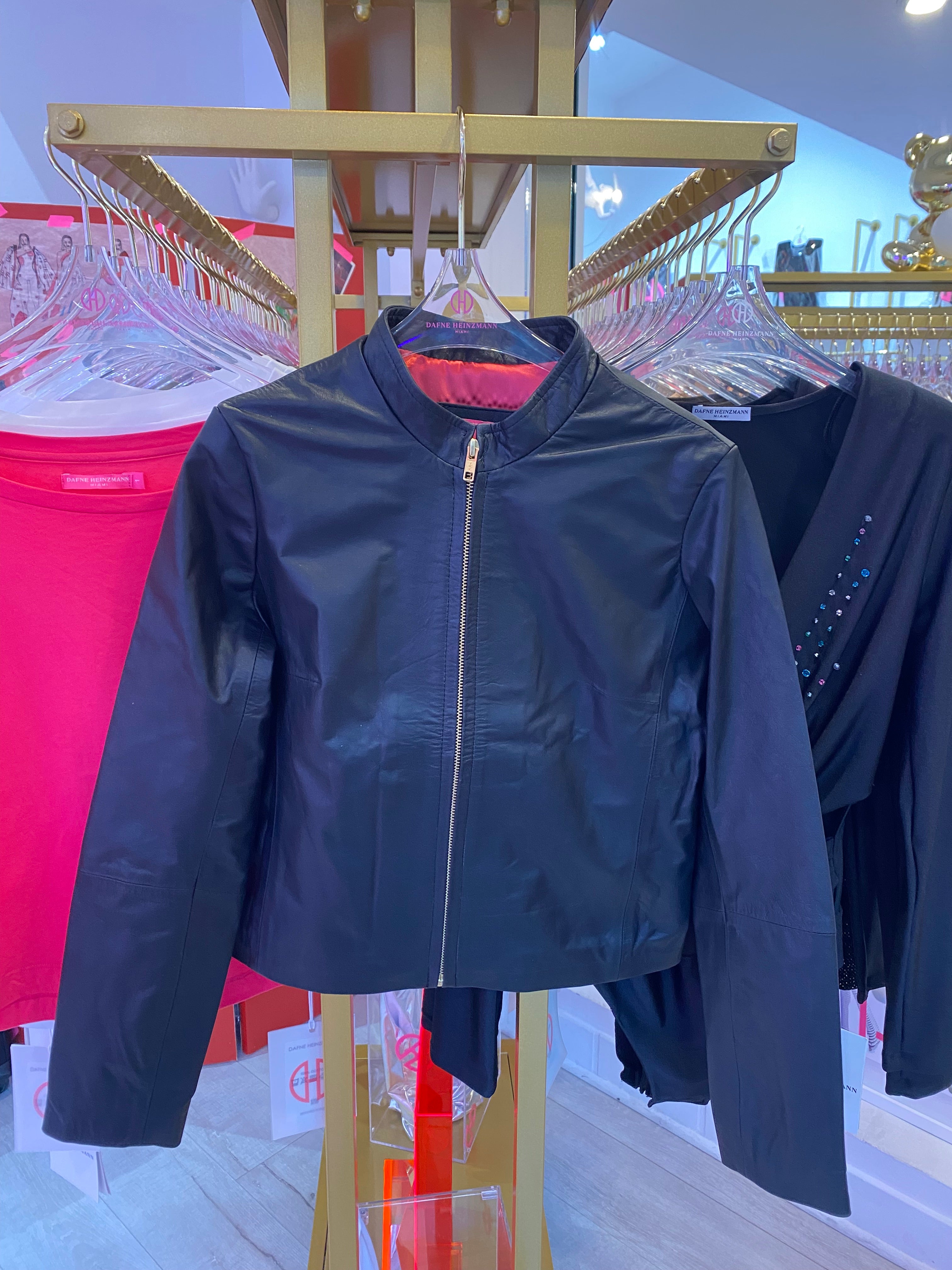 Mao Leather Jacket