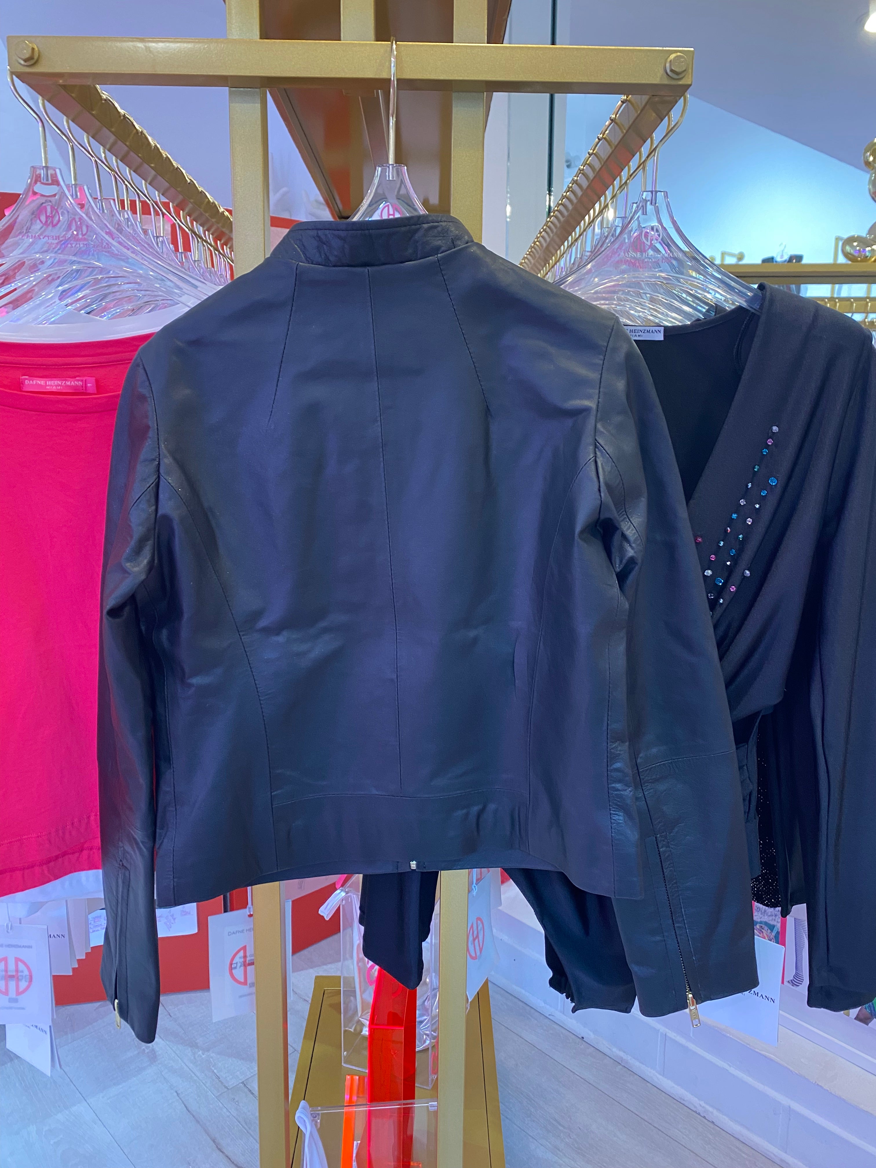 Mao Leather Jacket