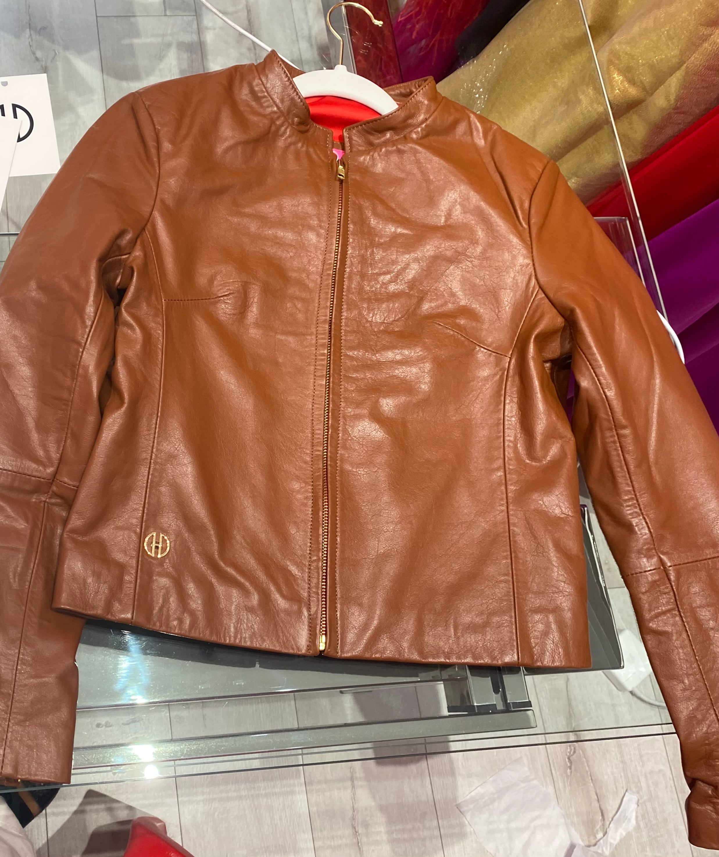 Mao Leather Jacket