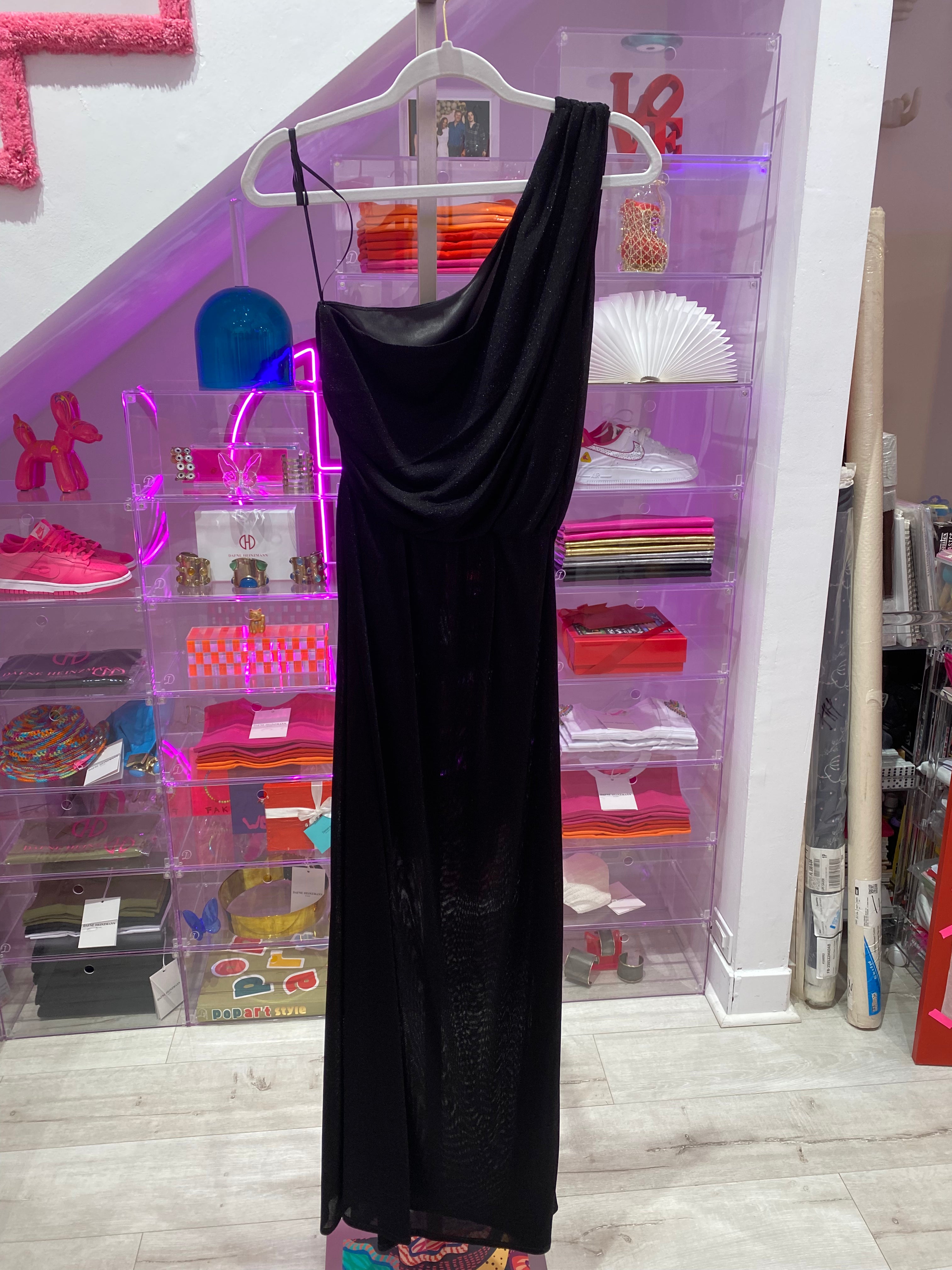 Josephine Lycra One-Shoulder Gown