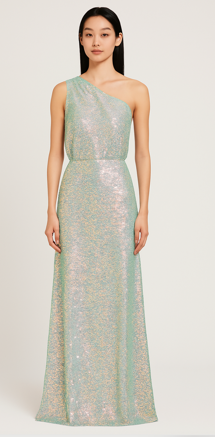 Josephine One-Shoulder Gown